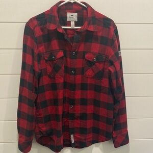 Roots Red and Black Plaid Shirt